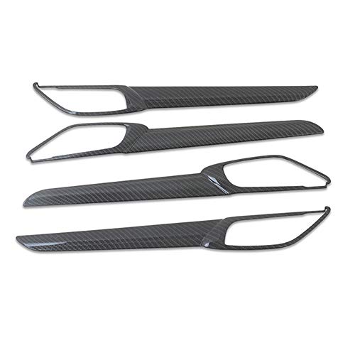 Kadore For Mazda Cx5 Cx-5 2017-2021 2022 2023 Carbon Fiber Style Interior Door Handle Bowls Frame Cover Trim 4-Pc #TOP5