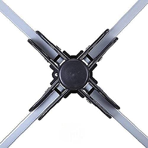 Robust 4 Arm Outdoor Rotary Clothes Airer/Dryer with Metal Ground Spike and Waterproof Cover - 40/50/60M Options - Image 3
