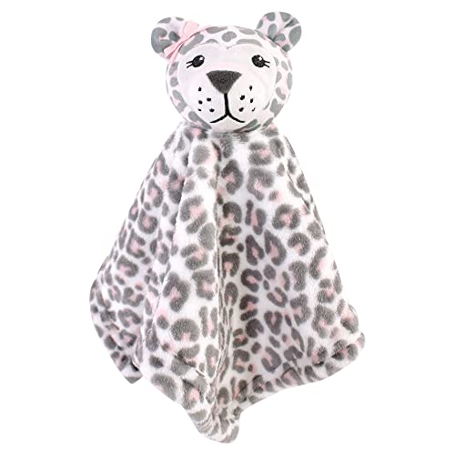 Image of Hudson Baby Unisex Baby Animal Face Security Blanket, Safari Girl, One Size