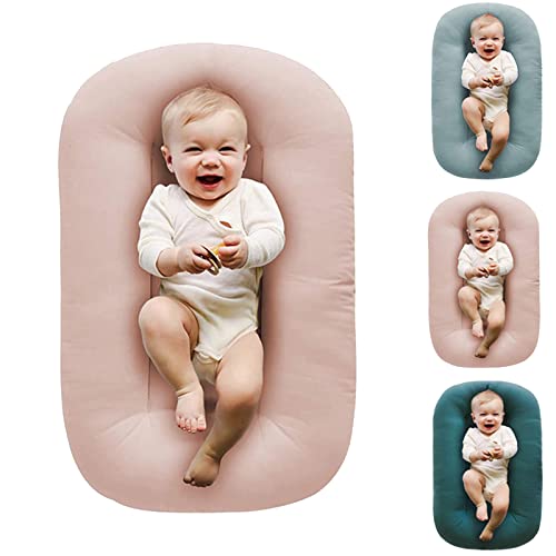Image of oliwex Baby Lounger,Baby Lounger Pillow,Baby Lounger 0-24 Months,Baby Lounger for Newborn (Light Pink)