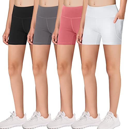 MIRITY Meninas Shorts De Ciclismo Esportivos Para Com Bolsos - Dança, Ioga, Corrida, Futebol E Vôlei