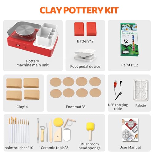 50% Off Skirfy Pottery Wheel for Kids & Beginners - Image 6
