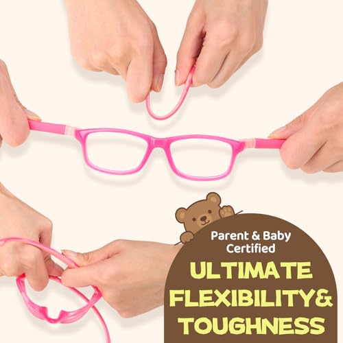 Image of Bluelight Kids Glasses, Unbreakable TR90 Frame for New Year Gifts - 360 Flexible, Lightweight & Safe Eyeglasses