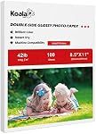 Koala Brochure Paper Double Side Glossy for Printing Photo 8.5X11 Inches 100 Sheets Compatible with Inkjet Printer 42LB