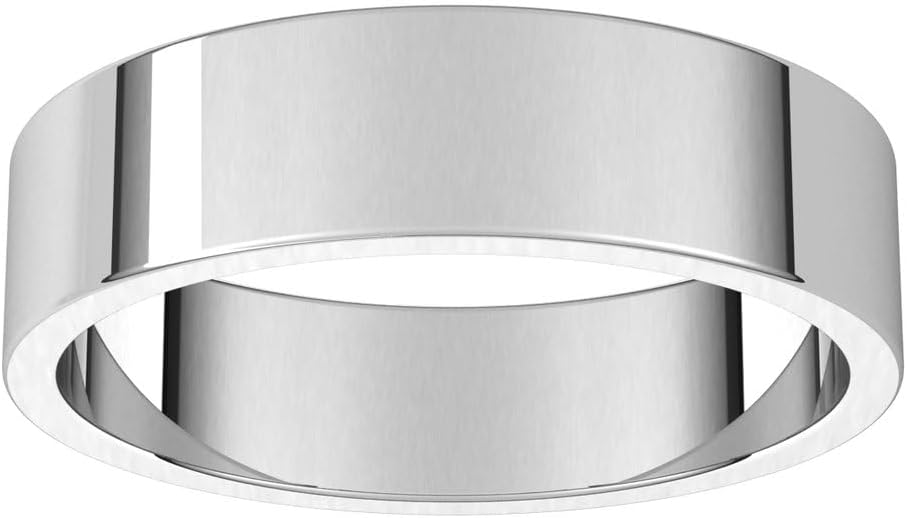 Sonia Jewels Solid 925 Sterling Silver 5mm Flat Wedding Band Ring Classic Plain Traditional - Size 9 - Image 3