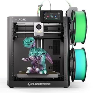 FLASHFORGE AD5X Multi-Material 3D Printer 4-Color Printing, 600mm/s Speed 1-Click Print with DIY IFS Creations, Full-Auto Calibration & Filament Backup, AD5X- Multi-Color Productivity Booster