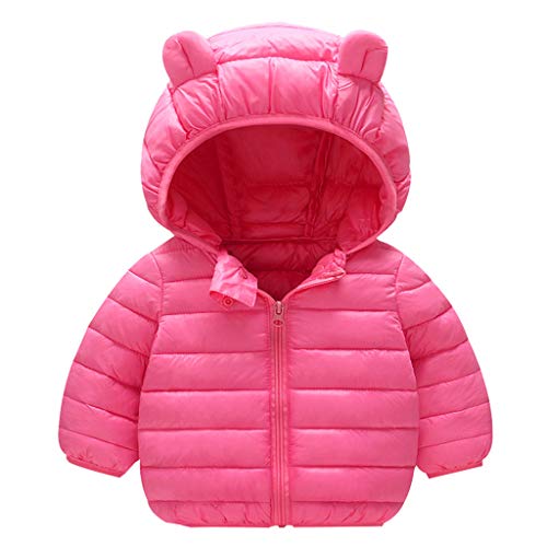 Toddler Boys Girls Winter Coat Bear Ears Hooded With Pocket Jacket Thicken Windproof Girls Coat Age 9