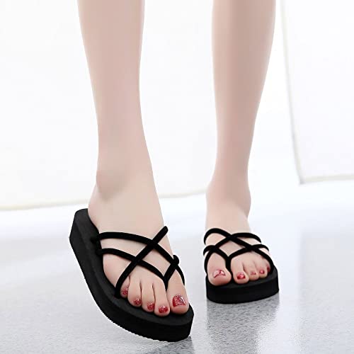Pantoufles de femmes ultra légères et souples de couleur noire - 3
