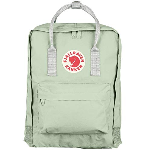 Fjällräven 23510 Unisex Kånken Rucksack, Mint Green-Cool White, 38 x 27 x 13 cm, 16 L