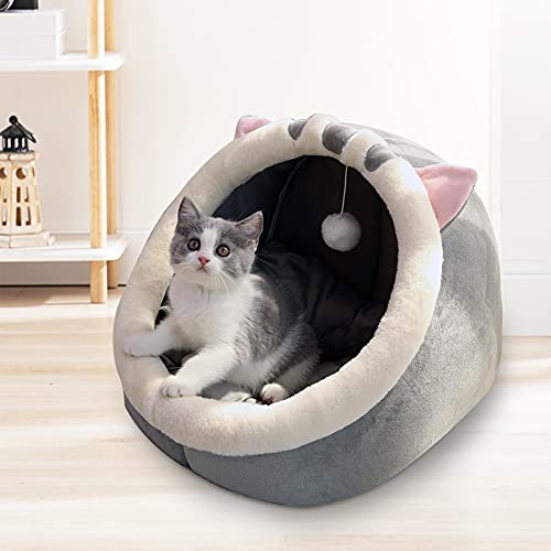 Cama para perros y gatos, cama para mascotas para gatos y perros, peluche, suave y cálida, bolsa de almohada para verano acogedora y acogedora Cover