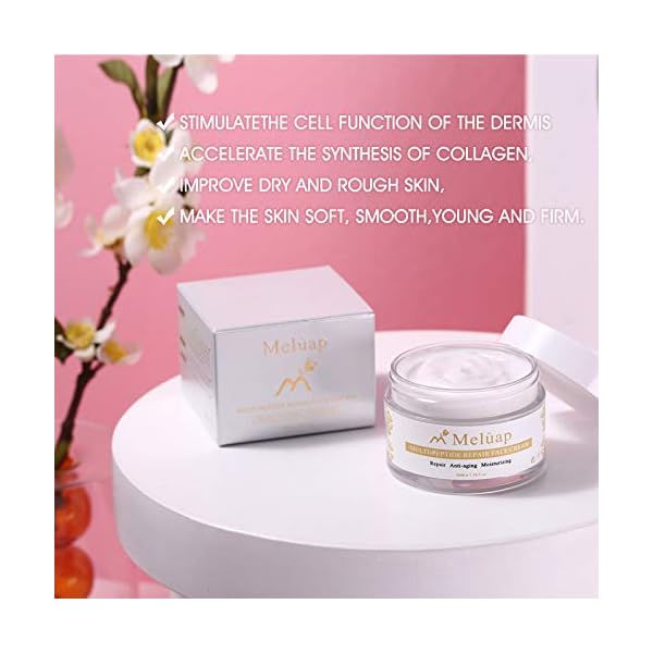 Meluap-Anti-Aging-Cream-Multi-Peptide-Repair-Face-Cream-Vitamin-E-Hyaluronic-Acid-Repair-Cream-Cream-for-women-17-Ounce-50ml Meluap Anti-Aging Cream, Multi-Peptide Repair Face Cream, Vitamin E Hyaluronic Acid Repair Cream, Cream for women, 1.7 Ounce 50ml