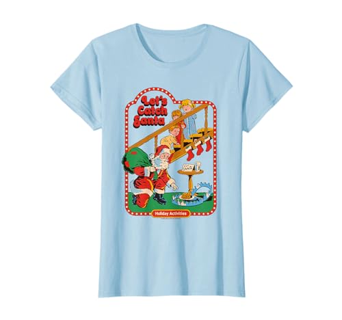 Let's Catch Santa Christmas Retro Vintage Funny Adult Humor T-Shirt
