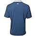 adidas Golf Mens 3-Stripes Textured Polo, Mineral Blue/Stone, Medium