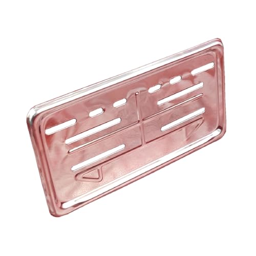 Image of Metal Number Plate Frame(Set of 2 Front & Rear) Bike Number Plate (Iron 30 cm x 1 cm) for All Bike (Chrom)