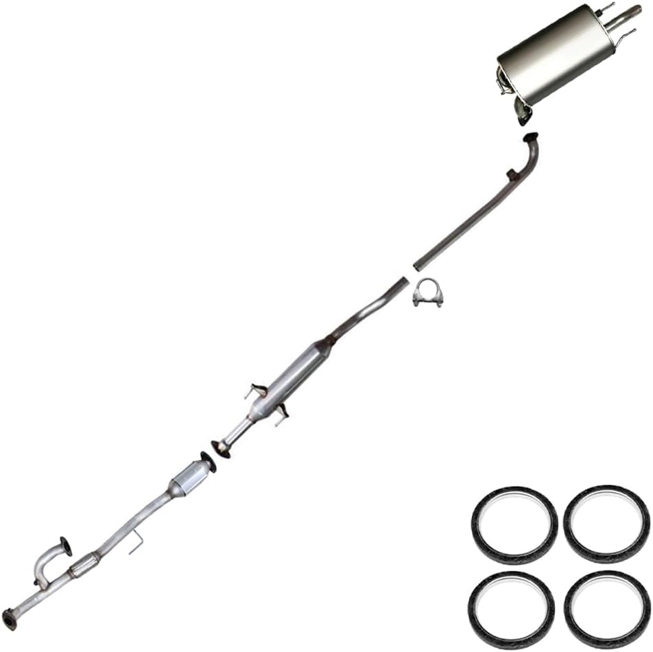 Northeastern Exhaust | Stainless Steel EPA-Approved Catalytic, Resonator, Muffler Exhaust System Kit Compatible for Lexus ES330 & Toyota Camry Solara 2004-2006 3.3L | Free Gaskets and Clamp Included