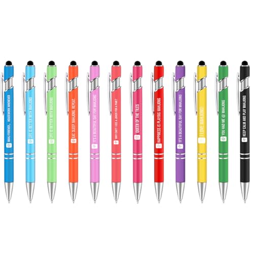 Stylos à bille de Mahjong rétro : fournitures de bureau originales pour écriture