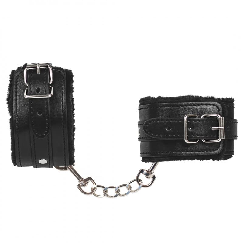 Shadow, Kit de BDSM, 8 Accesorios, Cuero Vegano, Interior Suave y Acolchado (Negro)