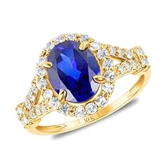 Created Blue Sapphire | Yellow Gold