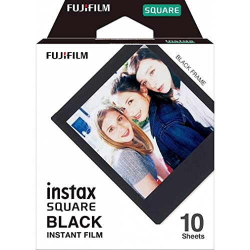 富士フイルム(FUJIFILM) スクエアフォーマットフィルム instax SQUARE ブラックフレーム 10枚入 INSTAX SQUARE BLACK FRAME WW 1