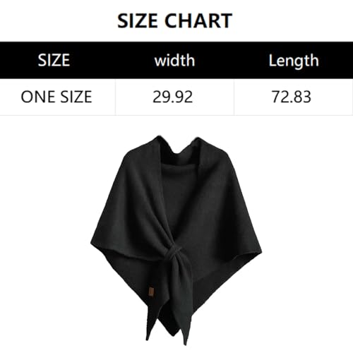 Shawl Wraps for Women Knitted Triangle Scarf Soft Cozy Shawls and Wraps Cardigan Cape Cashmere Shoulder Top Sweater4