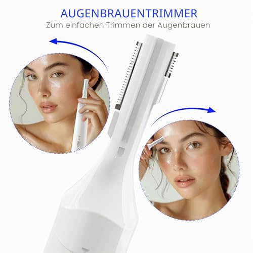 HEBECA Nasenhaartrimmer Herren Frauen - 2 in 1 Nasen Und Ohrhaartrimmer Herren Portble...