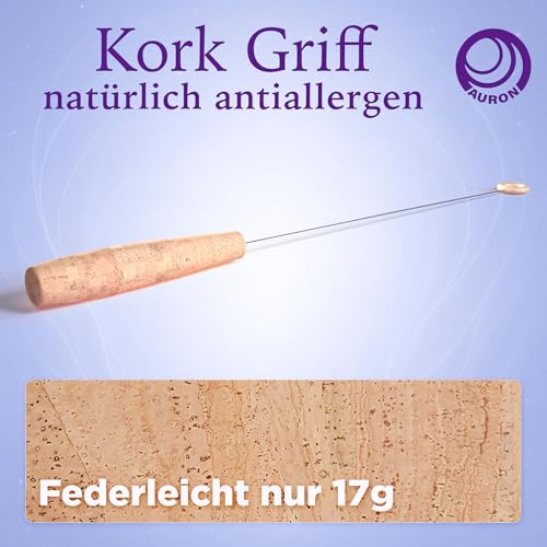 Tensor Auron Einhandrute mit Korkgriff und Holzring, 43 cm, ultraleicht