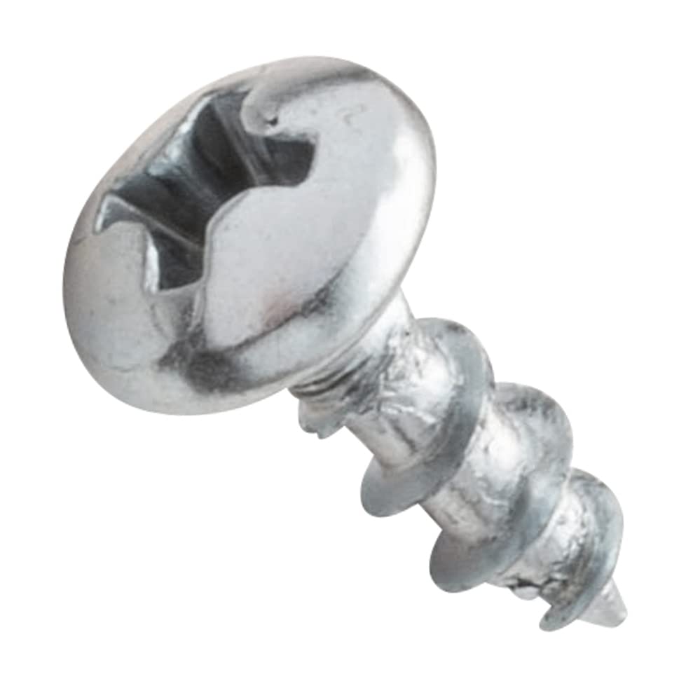 Centerline #6 x 3/8'' Pan Head Phillips Cabinet Hardware Mounting Screws, Zinc, 100-Pack