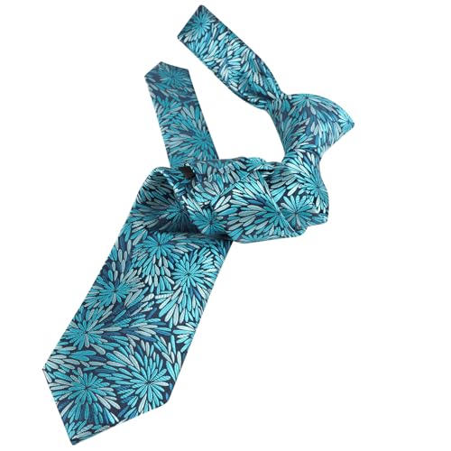 Image of Alizeal Mens 3.15inches Leaf Flower Pattern Tie Set