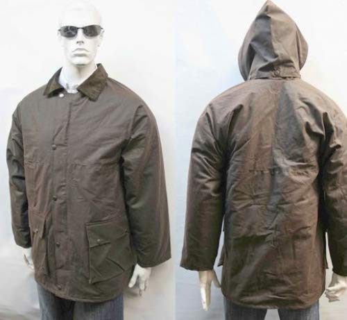 Veste imperméable cirée adulte marron XS : restez au sec sous l'orage