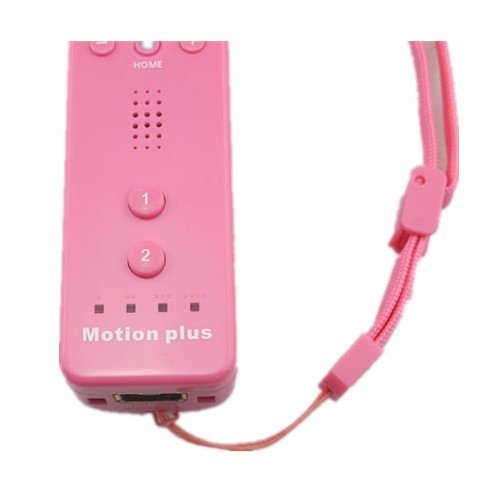 Colorful Remote Controller and Nunchuck Set Combo for Nintendo Wii (Pink)