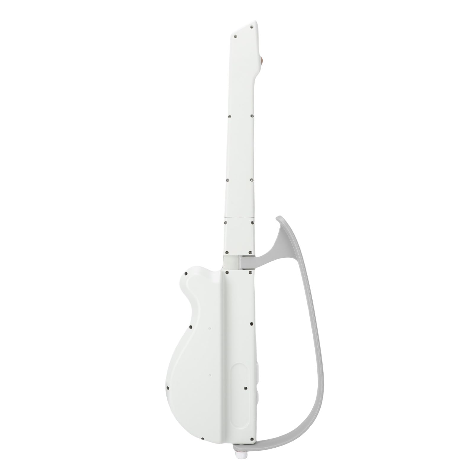 Sxhlseller Giocattolo per Chitarra Bluetooth per Bambini |Basso Elettronico Pieghevole Senza Corde con Tasti di per l'apprendimento Musicale (WHITE)