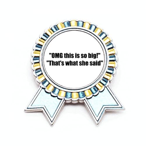 Broche citation This Is So Big en métal taille M pour accessoire de veste