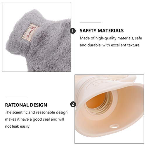 ARTIBETTER 800Ml Aquecida Garrafa de Água Quente Com Capa De Pelúcia Portátil Bonito Saco de Água Qu