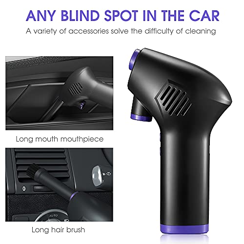 Espanador de Ar Elétrico, Soprador de Ar Sem Fio, Espanador de Ar Comprimido Recarregável de 45.000