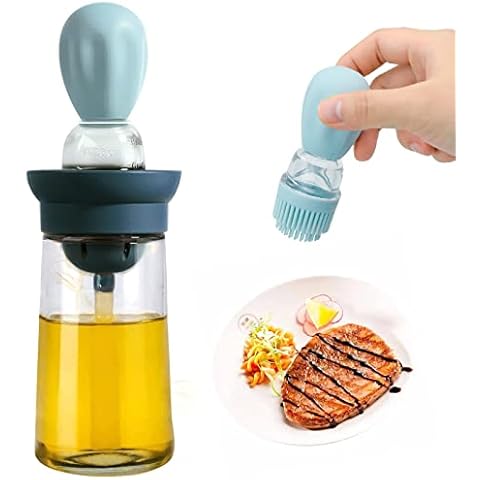 iYInJuan Botella Dispensadora de Aceite con Cepillo de Silicona Cover