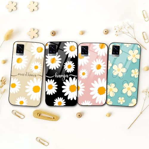 Image of COLORflow Back Cover Compatible with Vivo V20 | Daisy Bloom Customized | Shockproof TPU Bumper with Camera Protection Back Cover Compatible with Vivo V20