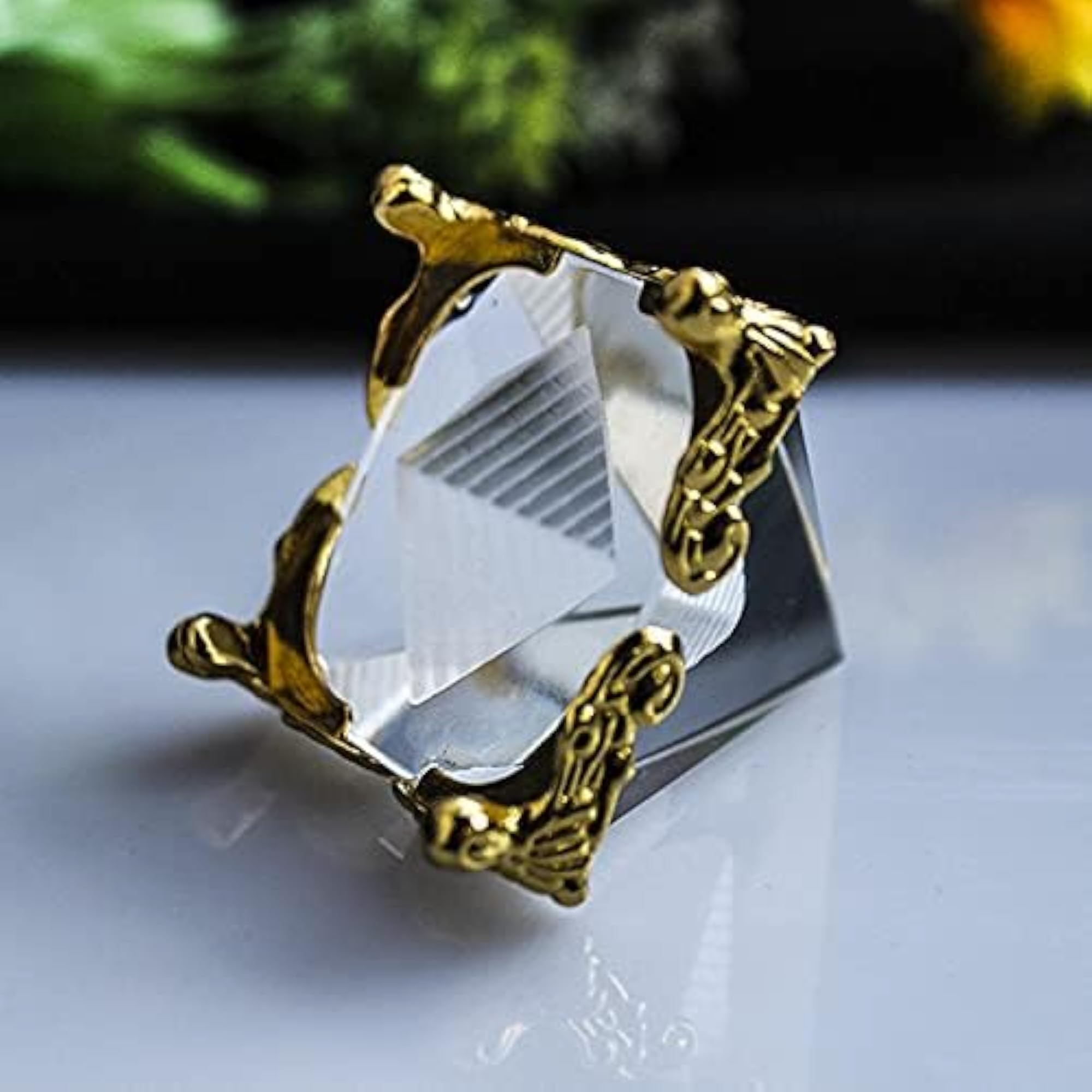 Meditation Crystal Pyramid for Positive Energy