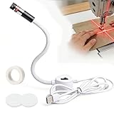 100MW Ultra-Bright Magnetic Positioning Quilting Light,Laser Light for Sewing Machine,Precision Sewing Machine Laser Guide for Straight Stitching & Quilting,Sewing Machine Light for Fabric Crafting