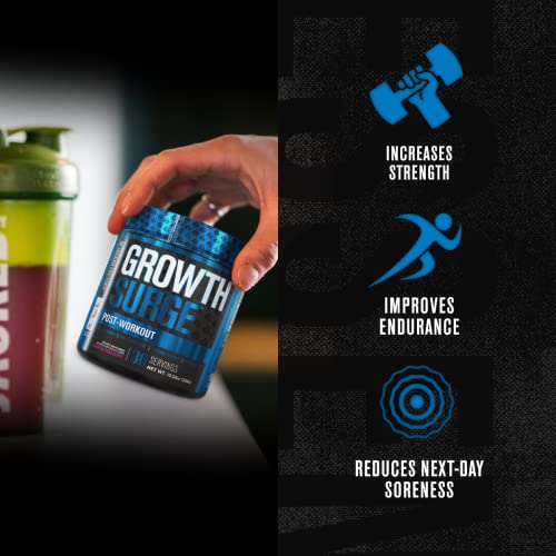 Jacked Factory Growth Surge Creatine Post Workout W/L-Carnitine - Daily Muscle Builder & Recovery Supplement With Creatine Monohydrate, Betaine, L-Carnitine L-Tartrate - 30 Servings, Swoleberry #TOP3