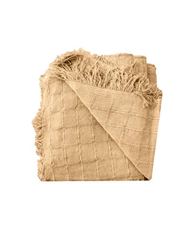 PURALGO. Multiusos, (Colcha, Cubre sofá, etc) Hecho en España. (Camel, 230X260cm)