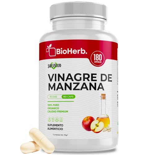 vinagres de manzana organicos Marca BioHerb.