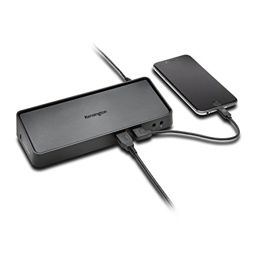 Kensington (SD3650) USB 3.0 Universal Dockingstation, Mit DisplayPort++ & HDMI Anschluss, 6 USB-Anschlüsse (2 USB 2.0 & 4 USB 3.0)… – Ansicht 2