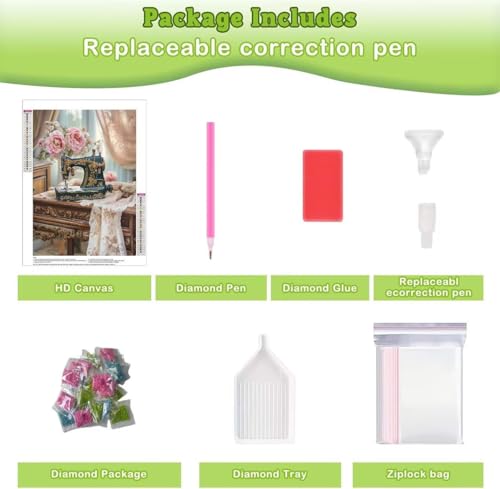Artisanat Strass Point de Croix Machine à Coudre, Kit 5D Cadeau Idéal Décor Intérieur