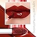 QiBest 12Pcs Matte Liquid Lipstick Set for Girls & Women, 24 Hours Long Lasting Waterproof Nude Dark Red Lip Gloss Valentine Gift Makeup Kit, Non-Stick Cup Mate Duracion 24 Horas Originales Lip Stains