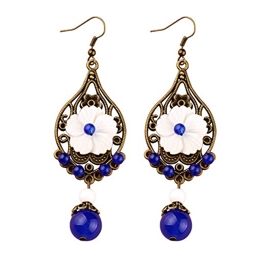 Boucles d'oreilles argent 925 et agate bleue naturelle : le cadeau d'anniversaire idéal