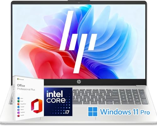 Image of HP Laptop 15, 15.6 inch FHD Display, Gen 12 Intel Core i7, 16GB RAM 512GB SSD PCIe, Windows 11 Pro, WiFi 6, HD Audio, Anti-Glare Coating, HD Camera, Up to 9 Hours Battery Life, w /WOWPC USB