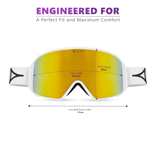 Gafas de esquí contra reflejos solares Eagle 2 con lentes magnéticas blancas 6