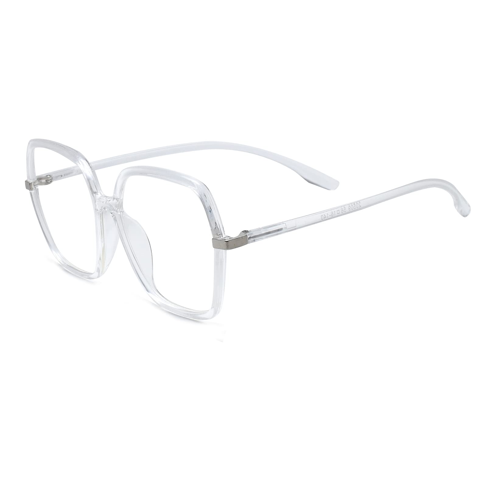 Peter Jones Gafas de computadora cuadradas de gran tamaño con bloqueo de luz azul para mujeres/niñas (20509)