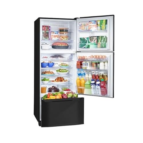 TORNADO Refrigerator 351 L Inverter, No Frost, Plasma Deodorizer,ABS Material, Black, 3 Doors (10 Years Full Free Warranty) RF-45FTV-BK