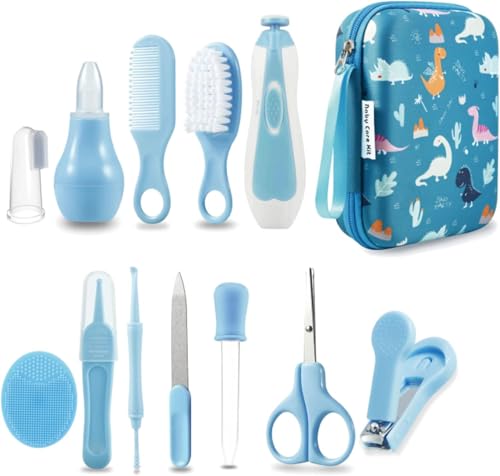 PandaEar Set De Cuidado Para Bebé De 19 Piezas | Kit De Salud Y Aseo Para Bebé | Cortaúñas De Seguridad | Kit Esencial Para Recién Nacidos, Bebés Y Niños Pequeños